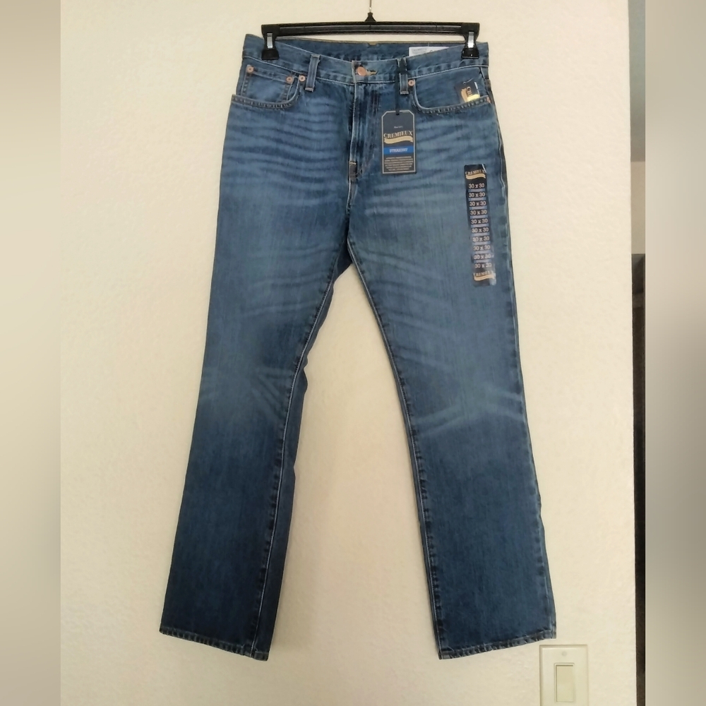 Cremieux Men's Straight Blue Jeans 30x30